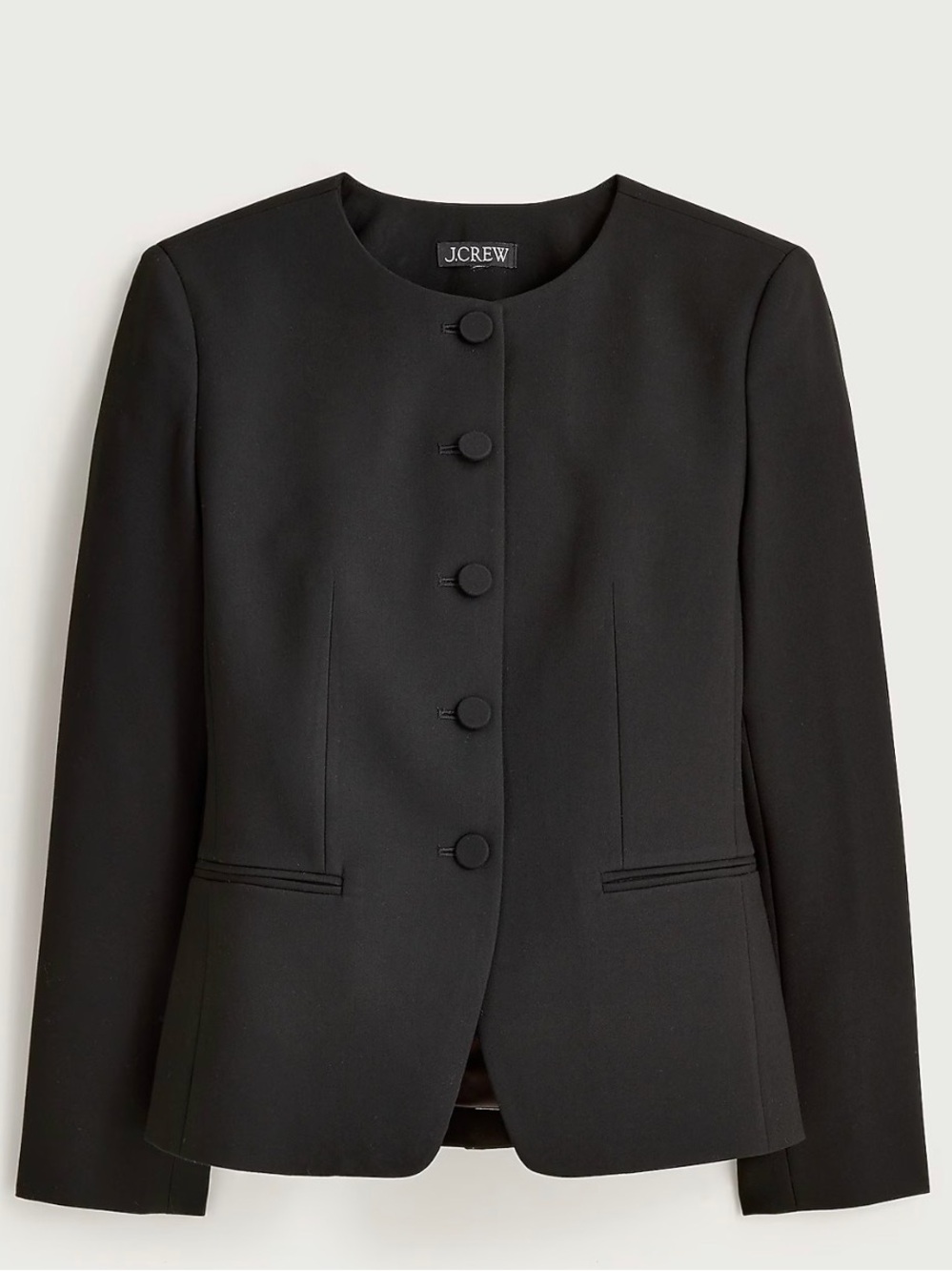 J. Crew Women's NWT Cora lady jacket in four-season stretch - Grey - Picture 2 of 5